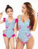 Mom & Me Flamingo Famliy Matching One Piece Swimsuit - Bebehanna