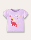 Cute Dinosaur Print T-shirt