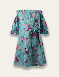 Green Floral Family Matching Dress - Bebehanna