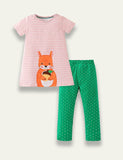 Squirrel Striped Set