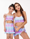 Mermaid Printed Family Matching Swim Suit