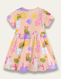 Sunshine Unicorn Print Dress - Bebehanna