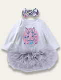 Easter Long Sleeve Bunny Romper Set