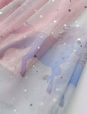 Starry Unicorn Printed Tulle Princess Party Dress - Bebehanna