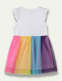 Cute Unicorn Rainbow Tulle Dress - Bebehanna