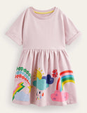 Rainbow Print Dress - Bebehanna