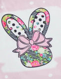 Easter Short Sleeve Bow Bunny T-Shirt+Flared Pants - Bebehanna