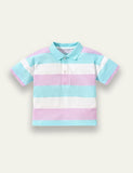 Striped Cotton Polo Shirt