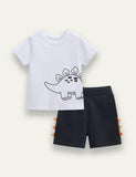 Dinosaur Printed Short Sleeved Set