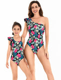 One Piece Floral Family Matching Swim Suit