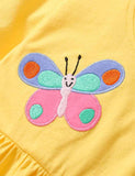 Butterfly Rainbow Appliqué Dress - Bebehanna