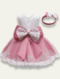 Bow Lace Party Dress