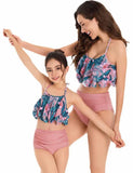 Floral Ruffle Family Matching Swim Suit - Bebehanna