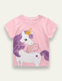 Unicorn Printed Crewneck T-shirt