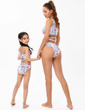 Flower Printed Family Matching Swim Suit - Bebehanna