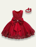 Bow Lace Party Dress