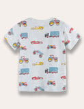 Cartoon Car Printed T-Shirt - Mini Taylor