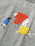 Cartoon Polar Animal Printed T-Shirt - Mini Taylor