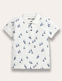 Sailboat Pattern Polo T-Shirt - Mini Taylor