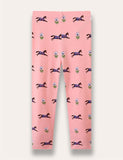 Racing Horse Flower Printed Leggings - Mini Taylor