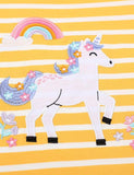 Unicorn Appliqué Striped T-Shirt - Mini Taylor