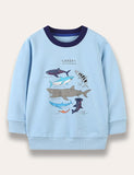 Shark Printed Sweatshirt