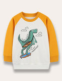 Cartoon Dinosaur Printed Sweatshirt