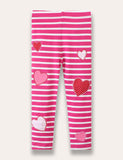 Heart Appliqué Leggings