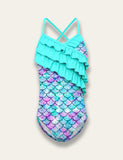 Ruffled Mermaid Swimsuit - Bebehanna