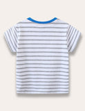 Excavator Striped T-Shirt - Mini Taylor