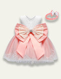 Bow Lace Party Dress