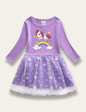 Star Unicorn Tulle Dress - Bebehanna