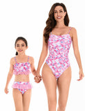 Mermaid Print Family Matching Swim Suit