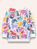 Cartoon Animal Printed Sweatshirt