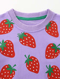 Strawberry Printed Sweatshirt