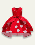 Polka Dot Printed Party Dress