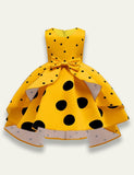 Polka Dot Printed Party Dress