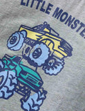 Little Monster Vehicle Printed Long Sleeve T-Shirt