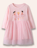 Ballet Girl Long Sleeve Tulle Dress