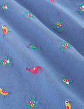 Dinosaur Birdy Embroidered Dress