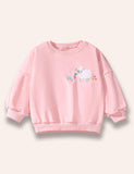 Cute Sheep Appliqué Sweatshirt+Sheep Printed Leggings