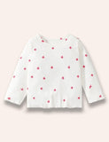 Flower Dotted Long Sleeve T-Shirt Set