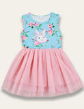 Easter Bunny Appliqué Tulle Dress - Bebehanna