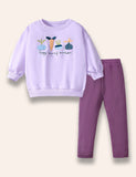 Vegetable Appliqué Sweatshirt Set