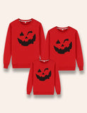 Halloween Wink Pumpkin Family Matching Sweatshirt