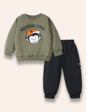 Adventure Monkey Printed Sweatshirt Set