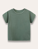 Solid Cotton T-Shirt