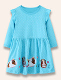 Guinea Pig Appliqué Dotted Dress