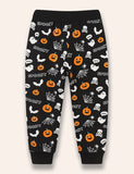 Halloween Spooky Pumpkin Printed Pants