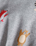 Forest Animal Friend Sweatshirt Set